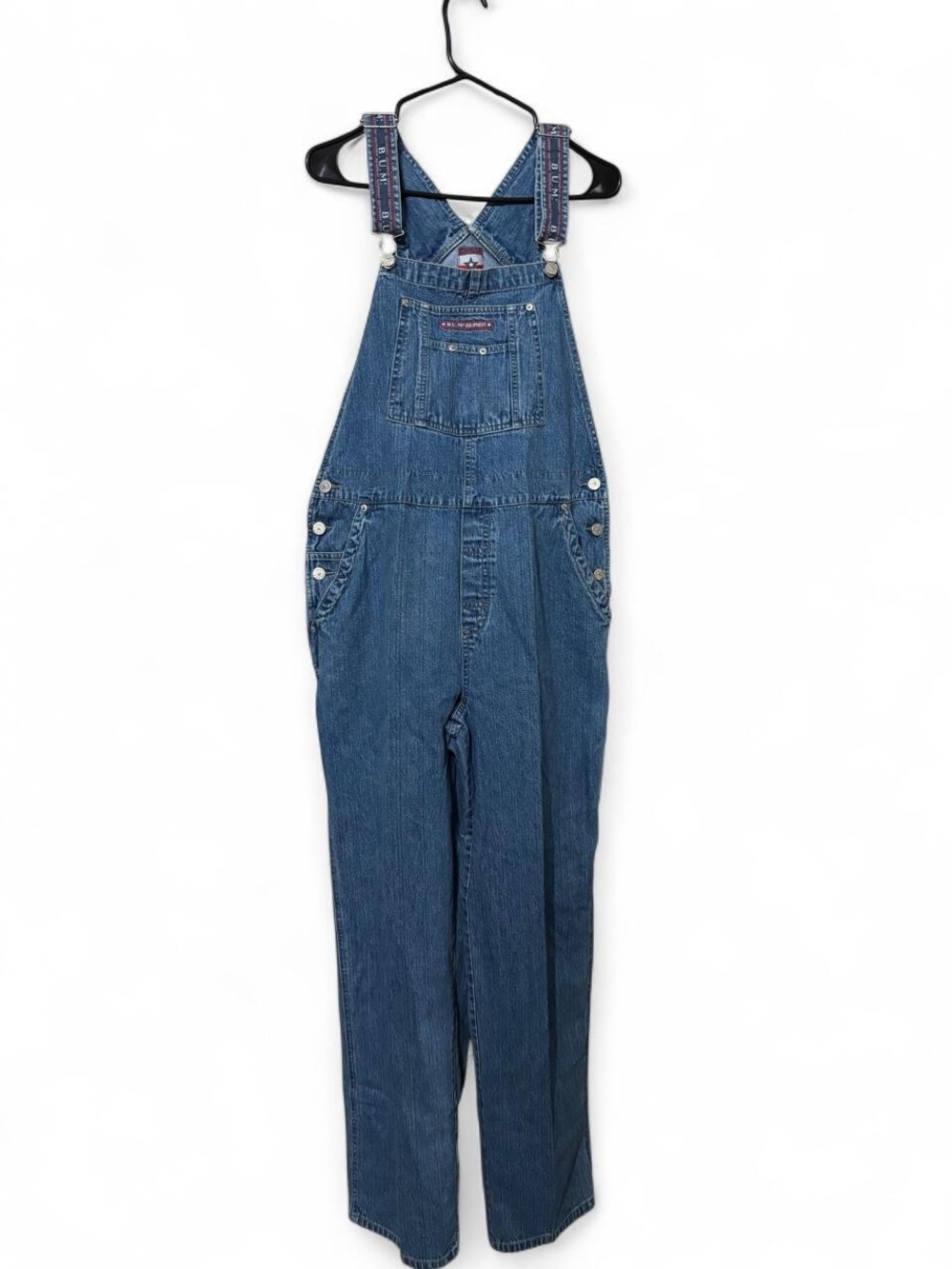 Vintage 90’s Bum Equipment Women's Blue Denim Overalls
